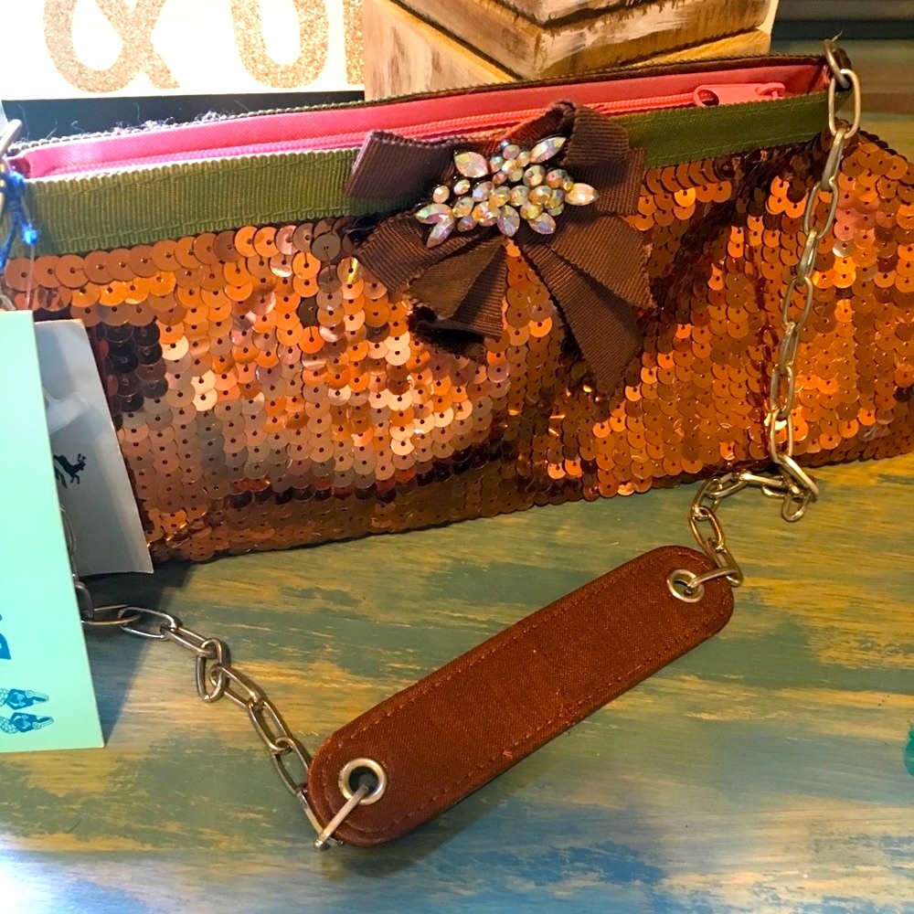 NWT European designer Laguna London clutch